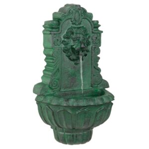 Design Toscano SS2568 15 1/2 Inch Casa Del Lago Lion Head Niche Fountain