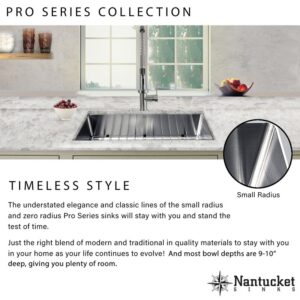 Nantucket Sinks SR1515 Pro Series Stainless Steel Bar/Prep Sink