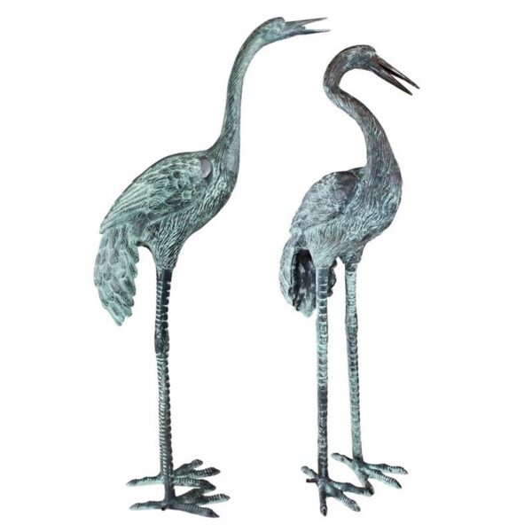 Design Toscano SU2075 10 Inch Cranes Pair, Large - Bronze