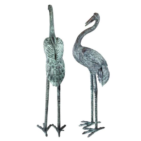 Design Toscano SU2075 10 Inch Cranes Pair, Large - Bronze