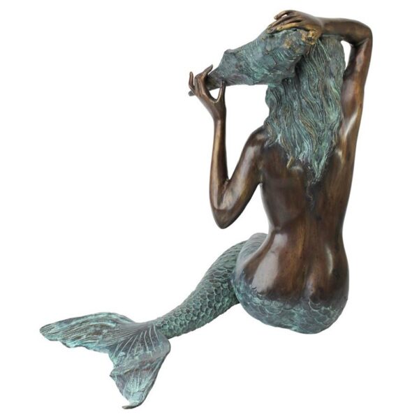 Design Toscano SU4015 21 Inch Medium Isle of Capri Bronze Mermaid