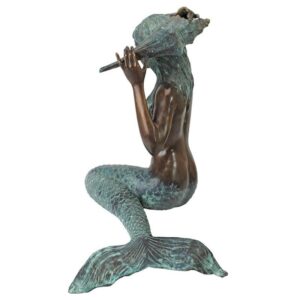 Design Toscano SU4015 21 Inch Medium Isle of Capri Bronze Mermaid