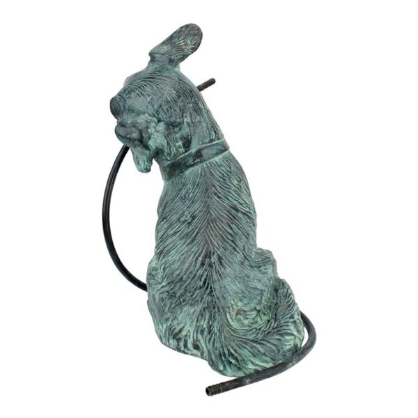 Design Toscano SU5311 12 Inch Raining Dogs Piped Statue Verde - Bronze