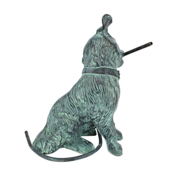 Design Toscano SU5311 12 Inch Raining Dogs Piped Statue Verde - Bronze