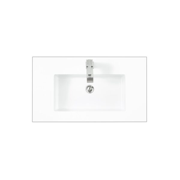 James Martin SWB-S31.5-GW 31.5 Inch Single Sink Top in Glossy White