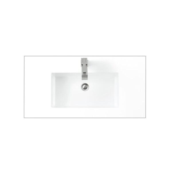 James Martin SWB-S35.4-GW 35.4 Inch Single Sink Top in Glossy White