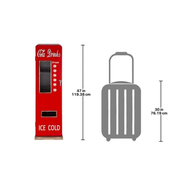 Design Toscano SY55792 14 Inch 1950's Retro Cola Pop Machine Cabinet