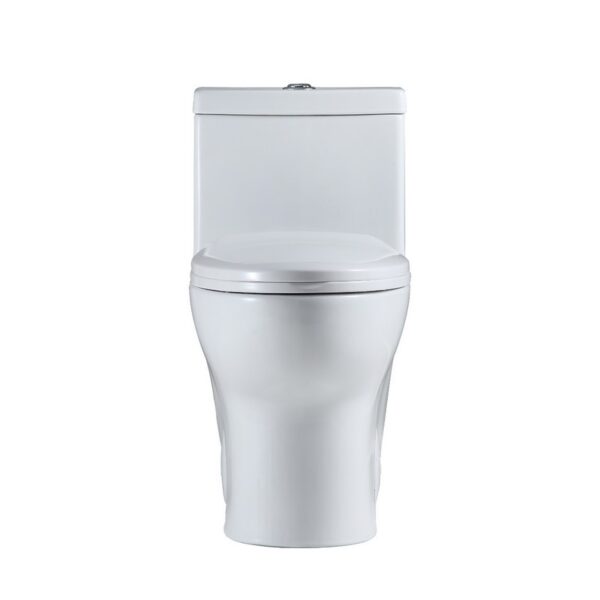 Altair T276 Venezia Dual Flush Elongated One-Piece Toilet with Seat - White