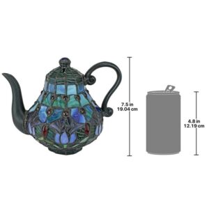 Design Toscano TF10042 9 1/2 Inch Teapot Stained Glass Lamp