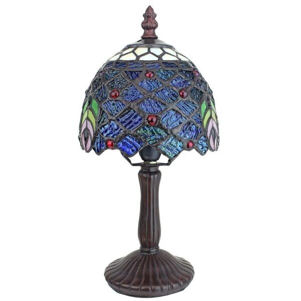 Design Toscano TF10043 5 1/2 Inch Ravishing Peacock Petite Table Lamp