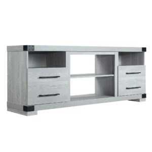 Manhattan Comfort Richmond 60" TV Stand with 2 Drawers and 4 Shelves in Grey