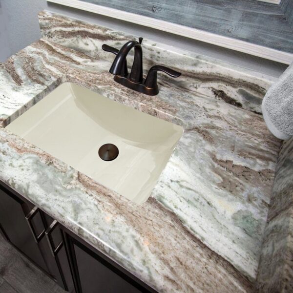 Nantucket Sinks UM-18x12-B 21 Inch Great Point Undermount Crafted Bath Sink