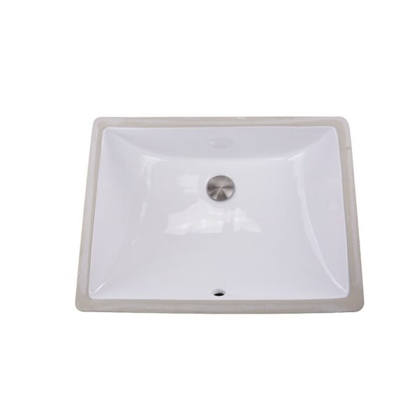 Nantucket Sinks UM-18x13-W Great Point 18 x 13 Inch Undermount Ceramic Sink In White