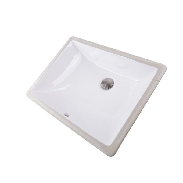 Nantucket Sinks UM-18x13-W Great Point 18 x 13 Inch Undermount Ceramic Sink In White