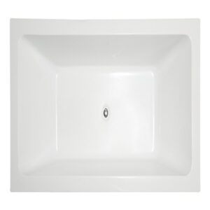 Legion Furniture WE6817 67 Inch White Acrylic Tub, No Faucet