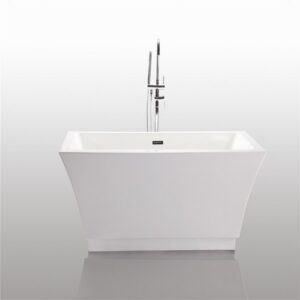 Legion Furniture WE6817 67 Inch White Acrylic Tub, No Faucet