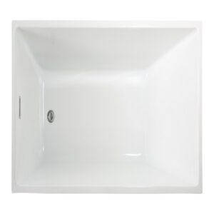 Legion Furniture WE6844 67 Inch White Acrylic Tub, No Faucet