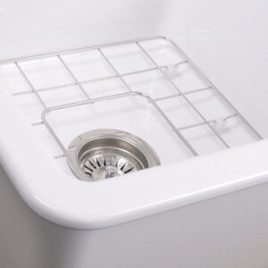 Nantucket Sinks Wellfleet-1818W Cape 18-Inch Dual Mount Fireclay Kitchen Sink