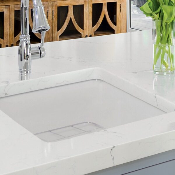 Nantucket Sinks Wellfleet-1818W Cape 18-Inch Dual Mount Fireclay Kitchen Sink