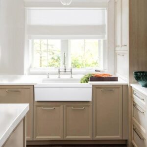 Nantucket Sinks WH3018FCL Cape Collection 29.5 Inch Reversible Single Bowl Undermount Fireclay Farmhouse Kitchen Sink