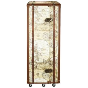 Design Toscano WL4001 20 1/2 Inch Italian World Map Cocktail Trunk