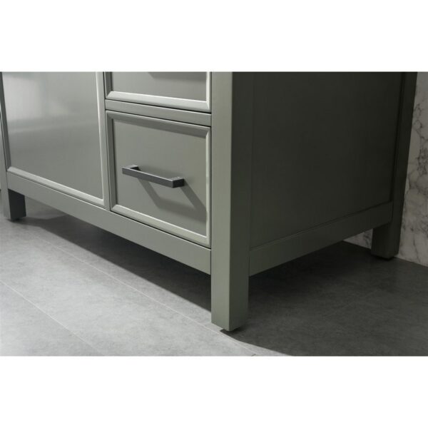 Legion Furniture WLF2136-PG 36 Inch Pewter Green Finish Sink Vanity Cabinet with Blue Lime Stone Top