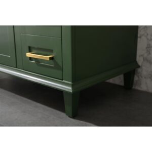 Legion Furniture WLF2236-VG 36 Inch Vogue Green Finish Sink Vanity Cabinet with Carrara White Top