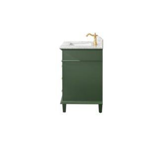 Legion Furniture WLF2236-VG 36 Inch Vogue Green Finish Sink Vanity Cabinet with Carrara White Top