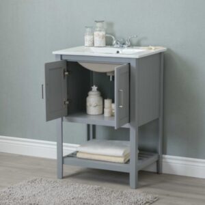 Legion Furniture WLF6020-G 24 Inch Gray Vanity