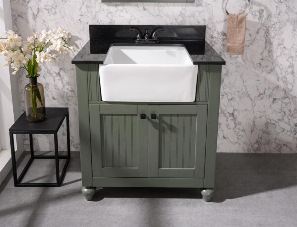 Legion Furniture WLF6022-PG 30 Inch Vanity in Pewter Green