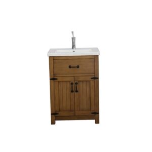 Legion Furniture WLF6044-24 24 Inch Weathered Gray Vanity, No Faucet