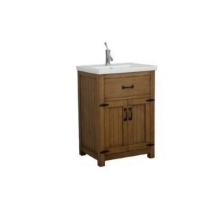 Legion Furniture WLF6044-24 24 Inch Weathered Gray Vanity, No Faucet