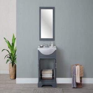 Legion Furniture WLF6046 24 Inch Vanity in Dark Gray, No Faucet