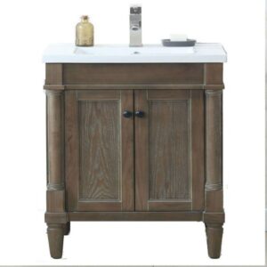 Legion Furniture WLF7021-24 24 Inch Weathered Gray Vanity, No Faucet