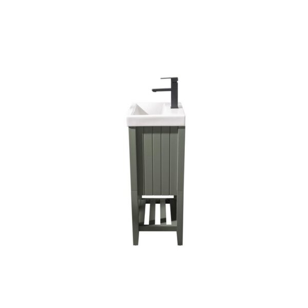 Legion Furniture WLF9018-PG 18 Inch Pewter Green Sink Vanity