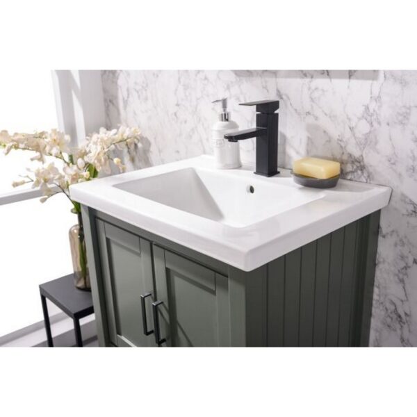 Legion Furniture WLF9024-PG 24 Inch Kd Pewter Green Sink Vanity