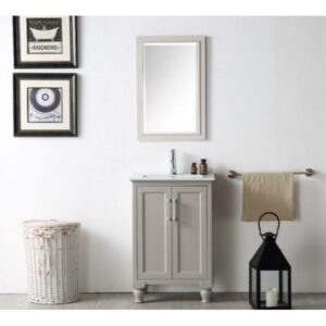 Legion Furniture WLF9024-W 24 Inch Kd White Sink Vanity in White