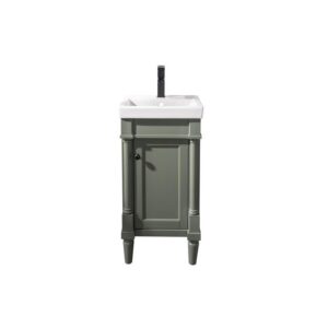 Legion Furniture WLF9218-PG 18 Inch Pewter Green Sink Vanity