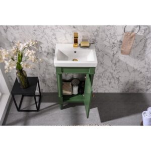 Legion Furniture WLF9218-VG 18 Inch Vogue Green Sink Vanity