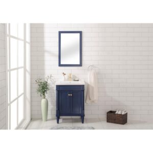 Legion Furniture WLF9224-B 24 Inch Blue Sink Vanity in Blue