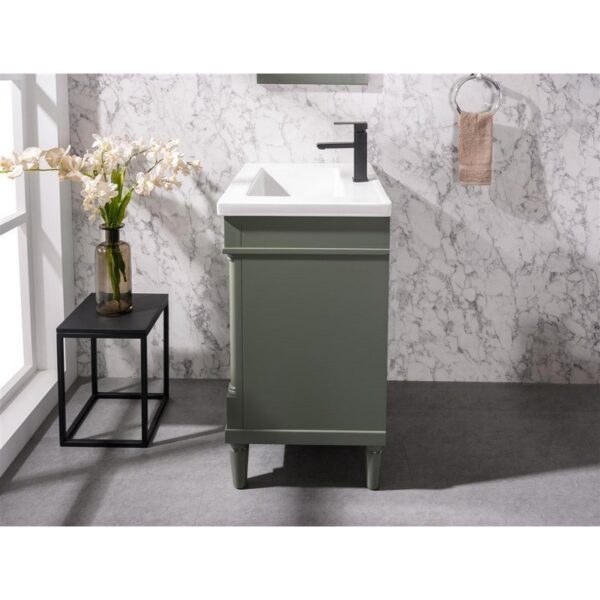 Legion Furniture WLF9224-PG 24 Inch Pewter Green Sink Vanity