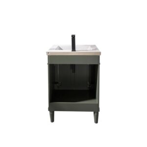 Legion Furniture WLF9224-PG 24 Inch Pewter Green Sink Vanity