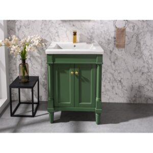 Legion Furniture WLF9224-VG 24 Inch Pewter Green Sink Vanity