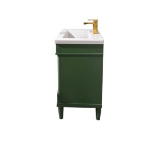 Legion Furniture WLF9224-VG 24 Inch Pewter Green Sink Vanity