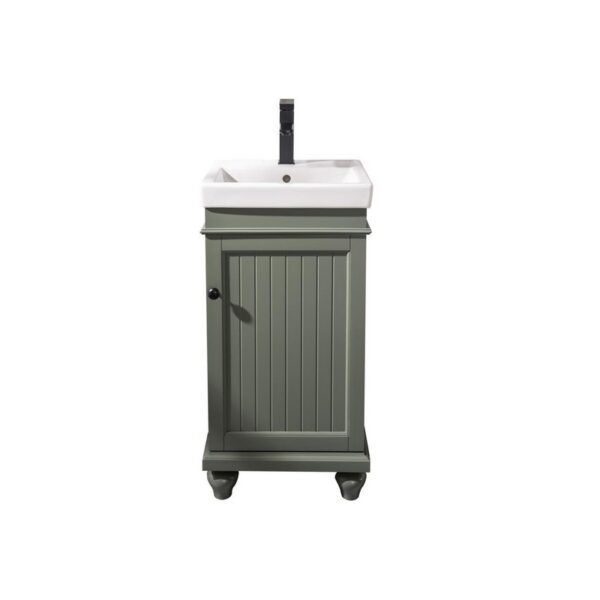 Legion Furniture WLF9318-PG 18 Inch Pewter Green Sink Vanity