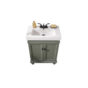 Legion Furniture WLF9324-PG 24 Inch Pewter Green Sink Vanity