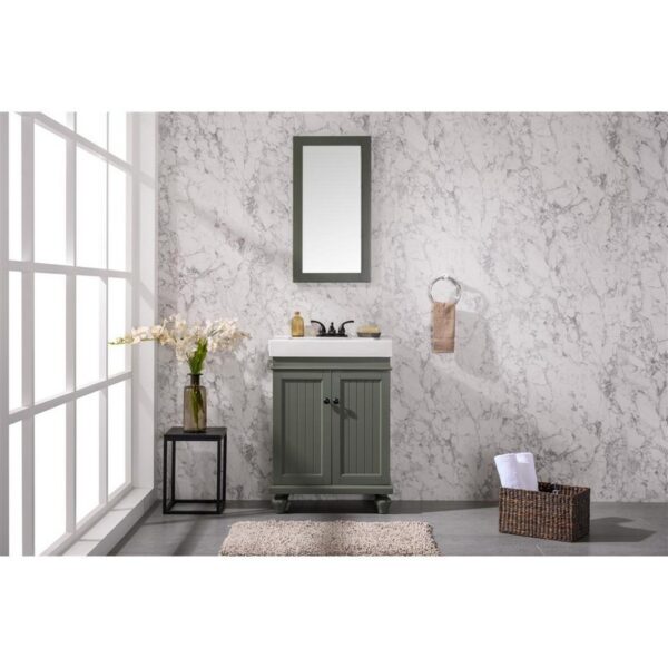 Legion Furniture WLF9324-PG 24 Inch Pewter Green Sink Vanity