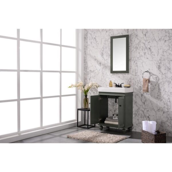 Legion Furniture WLF9324-PG 24 Inch Pewter Green Sink Vanity