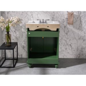 Legion Furniture WLF9324-VG 24 Inch Vogue Green Sink Vanity