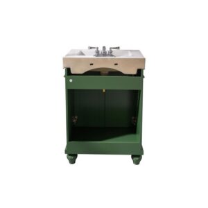 Legion Furniture WLF9324-VG 24 Inch Vogue Green Sink Vanity